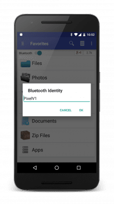 Screenshot of the application Bluetooth File Share - #7