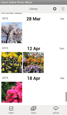 Screenshot of the application Canon Online Photo Album - #1