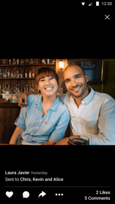 Screenshot of the application Moments - #6