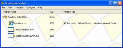 Screenshot of the application Sandboxie - #2