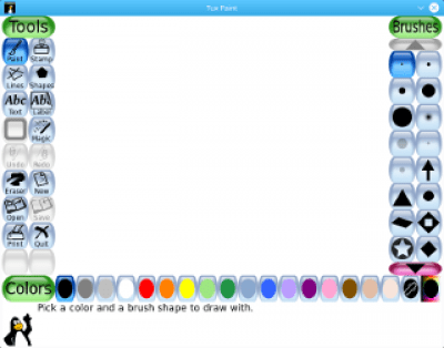 Screenshot of the application Tux Paint - #1