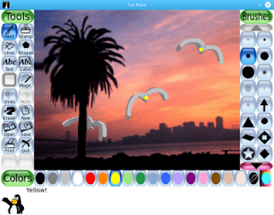 Screenshot of the application Tux Paint - #3