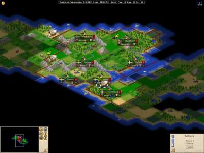 Screenshot of the application Freeciv - #1