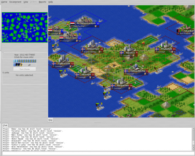 Screenshot of the application Freeciv - #3