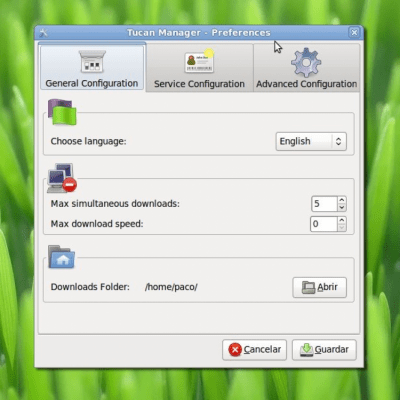 Screenshot of the application Tucan Manager - #3