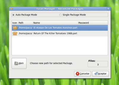 Screenshot of the application Tucan Manager - #5