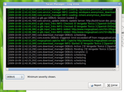 Screenshot of the application Tucan Manager - #6