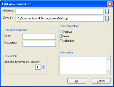 Screenshot of the application wxDownload Fast - #3