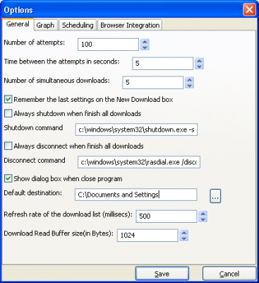 Screenshot of the application wxDownload Fast - #4