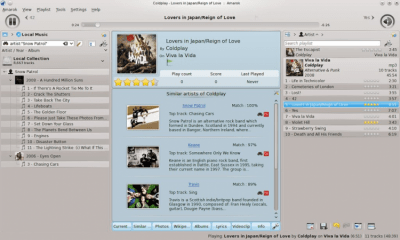 Screenshot of the application Amarok - #2