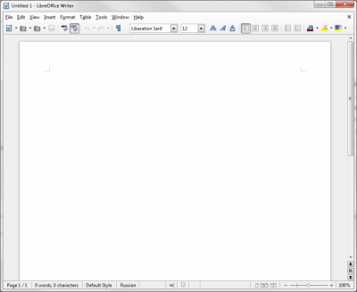 Screenshot of the application LibreOffice Windows - #1