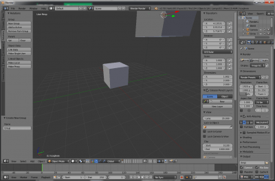 Screenshot of the application Blender - #4