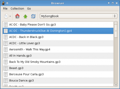Screenshot of the application TuxGuitar - #4