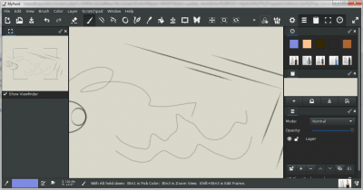 Screenshot of the application MyPaint - #1