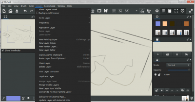 Screenshot of the application MyPaint - #2