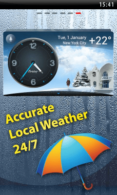 Screenshot of the application Weather & Clock - Meteo Widget - #1