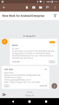Screenshot of the application Nine - #7