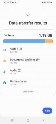 Screenshot of the application Samsung Smart Switch Mobile - #7