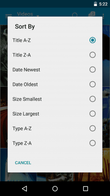 Screenshot of the application Seagate Media app - #4