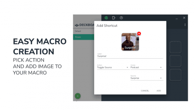 Screenshot of the application Deckboard - Computer Macros and OBS Remote - #4