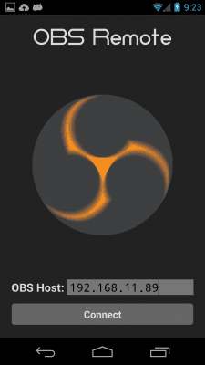 Screenshot of the application OBS Remote - #1
