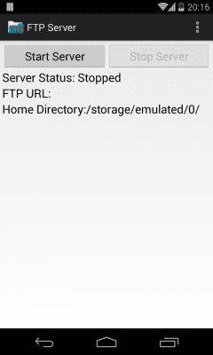 Screenshot of the application FTP Server - #2