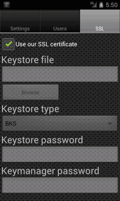 Screenshot of the application HTTPS / FTPS / SFTP Server - #4
