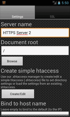 Screenshot of the application HTTPS / FTPS / SFTP Server - #8