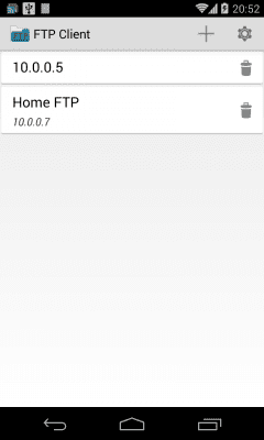 Screenshot of the application FTP Client - #1