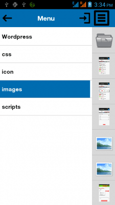 Screenshot of the application MY FTP Lite - #5