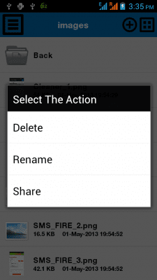 Screenshot of the application MY FTP Lite - #6