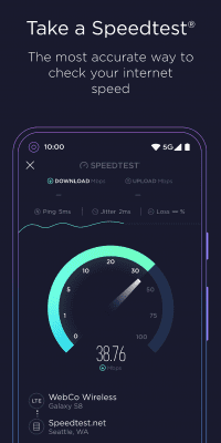 Screenshot of the application Speedtest.net - #1