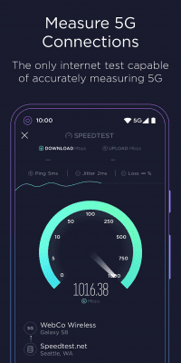 Screenshot of the application Speedtest.net - #5