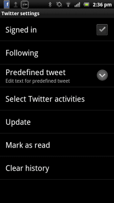 Screenshot of the application Smart extension for Twitter - #1