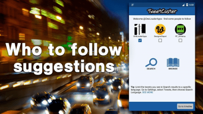 Screenshot of the application TweetCaster for Twitter - #7