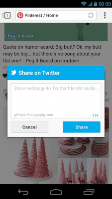 Screenshot of the application Twitter for Next Browser - #2