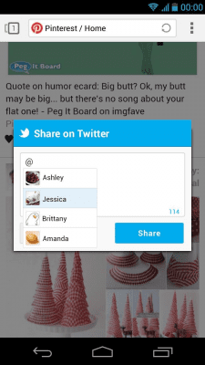 Screenshot of the application Twitter for Next Browser - #4