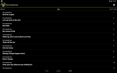 Screenshot of the application VKontakte+Lastfm - Liquid Bear - #4