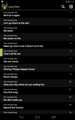 Screenshot of the application VKontakte+Lastfm - Liquid Bear - #6