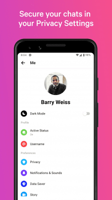 Screenshot of the application Facebook Messenger - #7