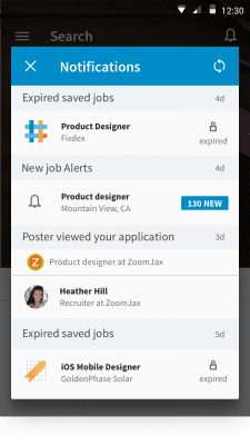 Screenshot of the application LinkedIn Job Search - #2
