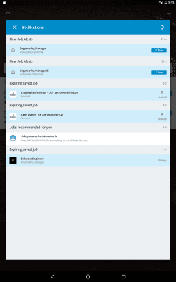 Screenshot of the application LinkedIn Job Search - #6
