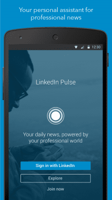 Screenshot of the application LinkedIn Pulse - #1