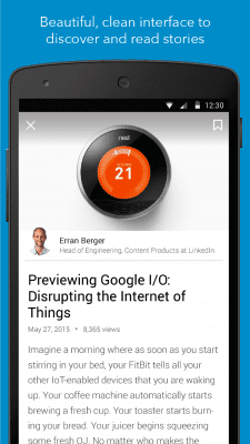 Screenshot of the application LinkedIn Pulse - #3