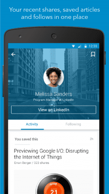 Screenshot of the application LinkedIn Pulse - #5