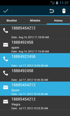 Screenshot of the application Axoft Blacklist - #4