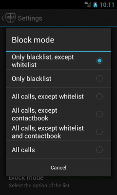 Screenshot of the application Axoft Blacklist - #7