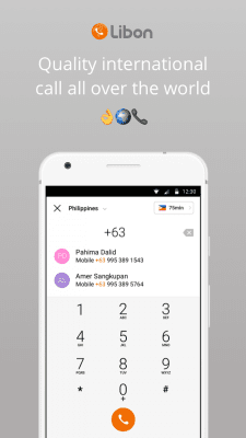 Screenshot of the application Libon - Free Calls - #1