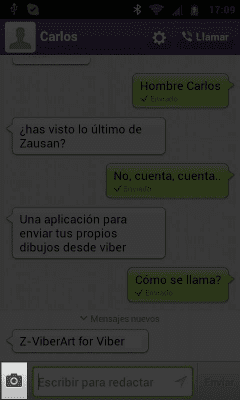 Screenshot of the application Z - Viber Art for Viber - #4