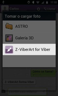 Screenshot of the application Z - Viber Art for Viber - #6